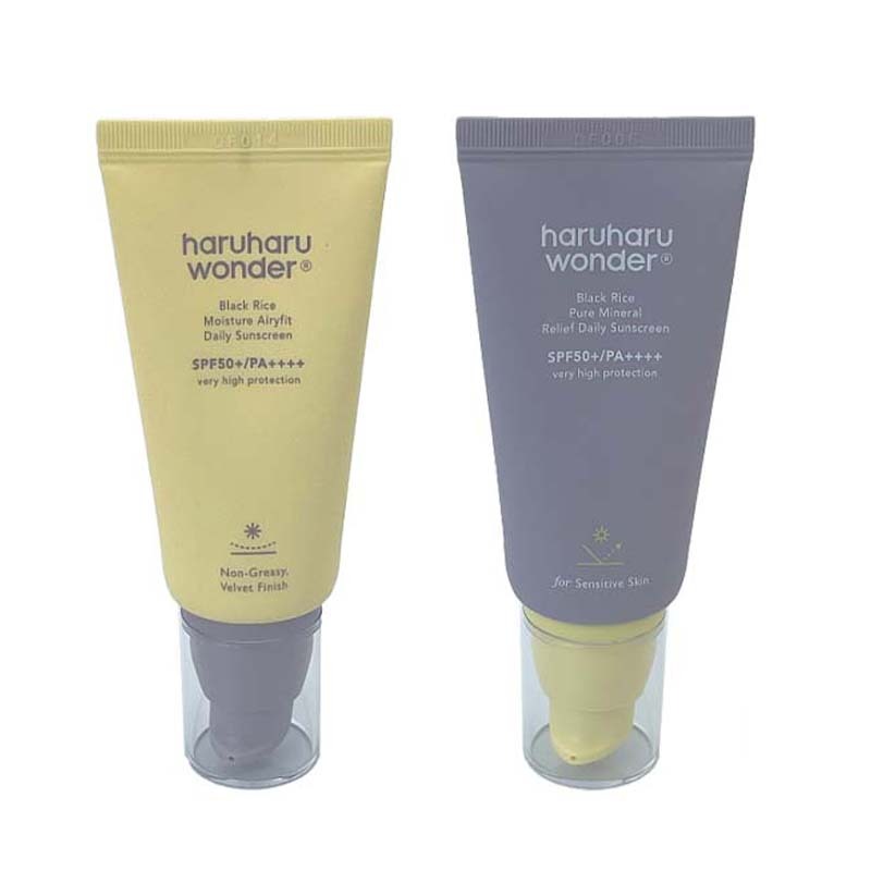 [haruharu Wonder] ครีมกันแดด SPF50+ PA++++ 50 มล. ช่วยบรรเทาความชื้น สีดํา