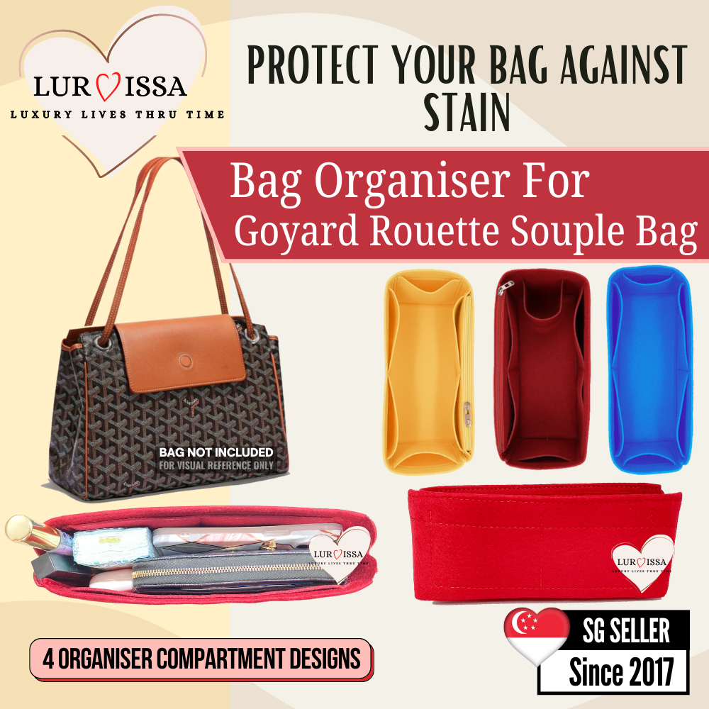 [SG][Lurvissa] Organiser สําหรับ Goyard Rouette Souple Bag กระเป๋าจัดระเบียบใส่กระเป๋า Organiser ป้อ