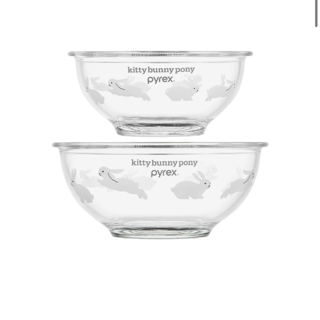 Pyrex x Kitty Bunny Pony / ชุดชามผสมแก้ว 2 ชิ้น