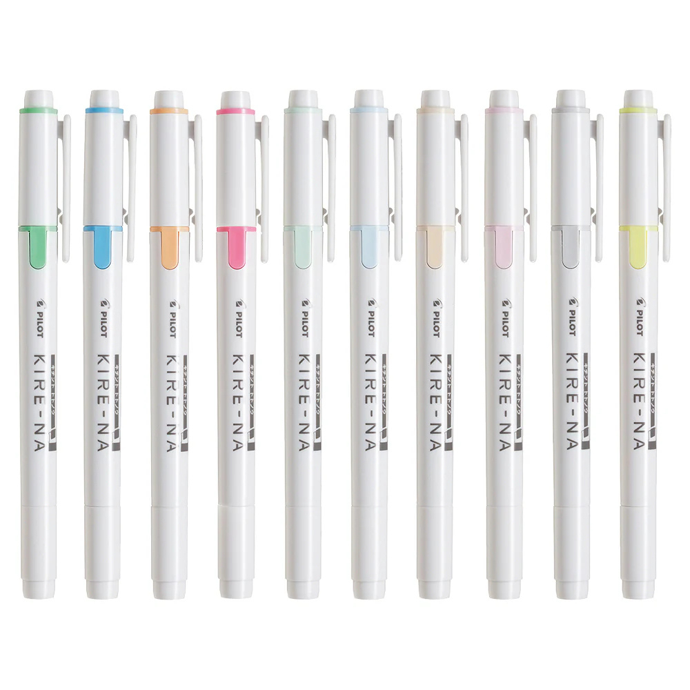 ปากกาเน้นข้อความ Pilot Kire-Na Dual Tip