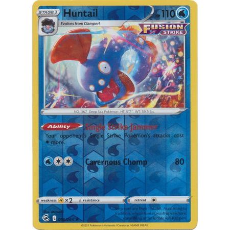 [การ์ดโปเกมอน] Huntail - 066/264 - Reverse Holo (Fusion Strike)
