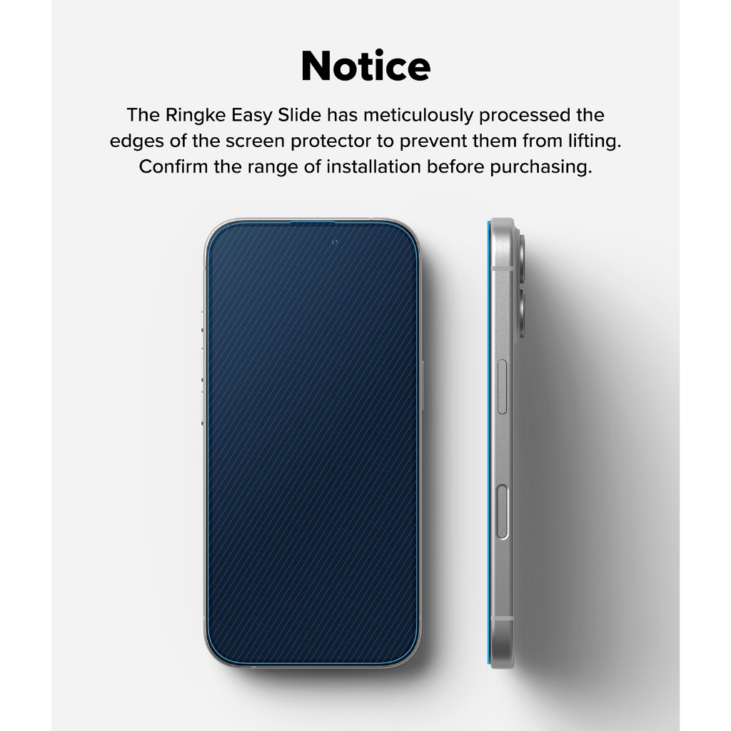 Ringke Easy Slide Glass สําหรับ iPhone 16 Plus 16 กระจกนิรภัยกันรอยหน้าจอ - รูปที่ 4