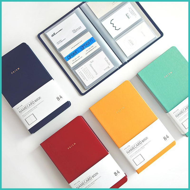 ที่ใส่นามบัตรคราม 84 ช่องชื่อ ID ผู้ถือบัตรเครดิต Rack Book Case Keeper Organizer