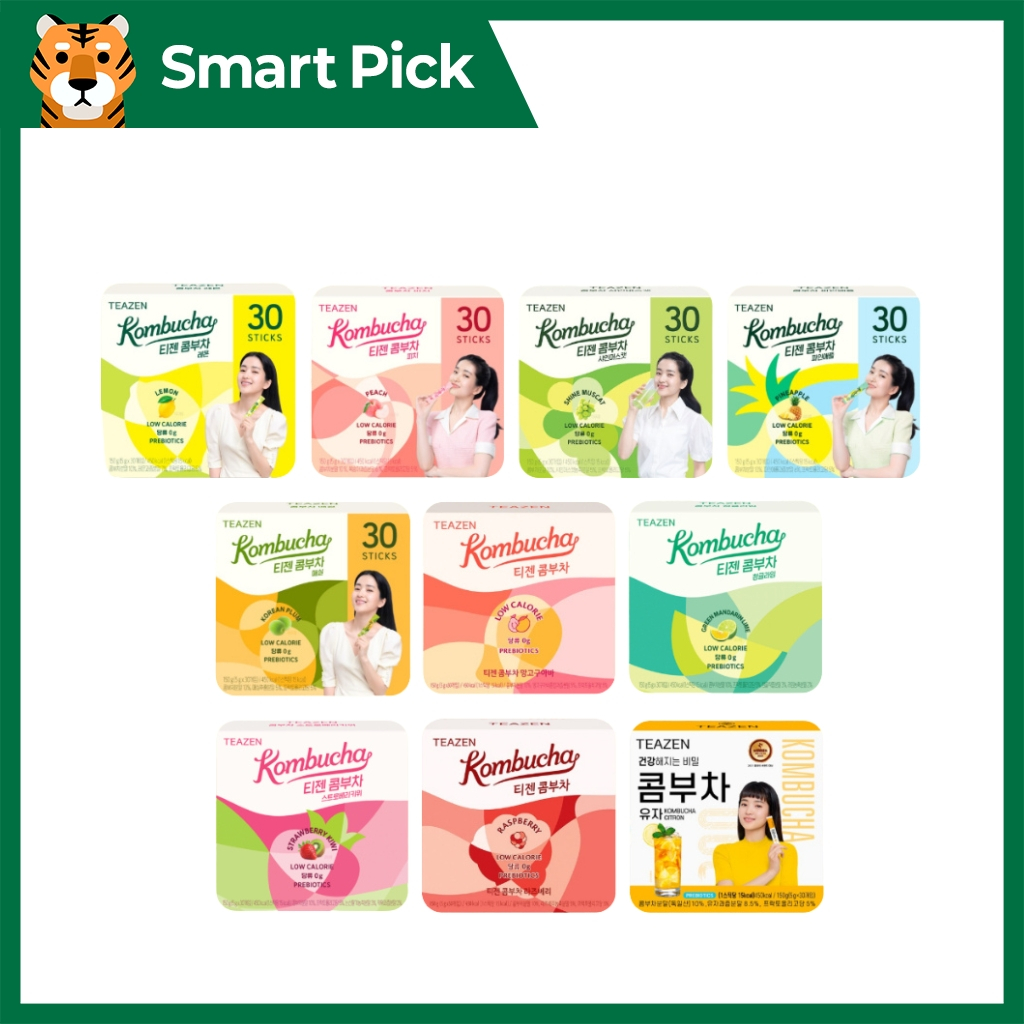 Teazen Kombucha New Arrival Flavour Korean Authentic Slimming Iced tea (5g x 10T / 30T)