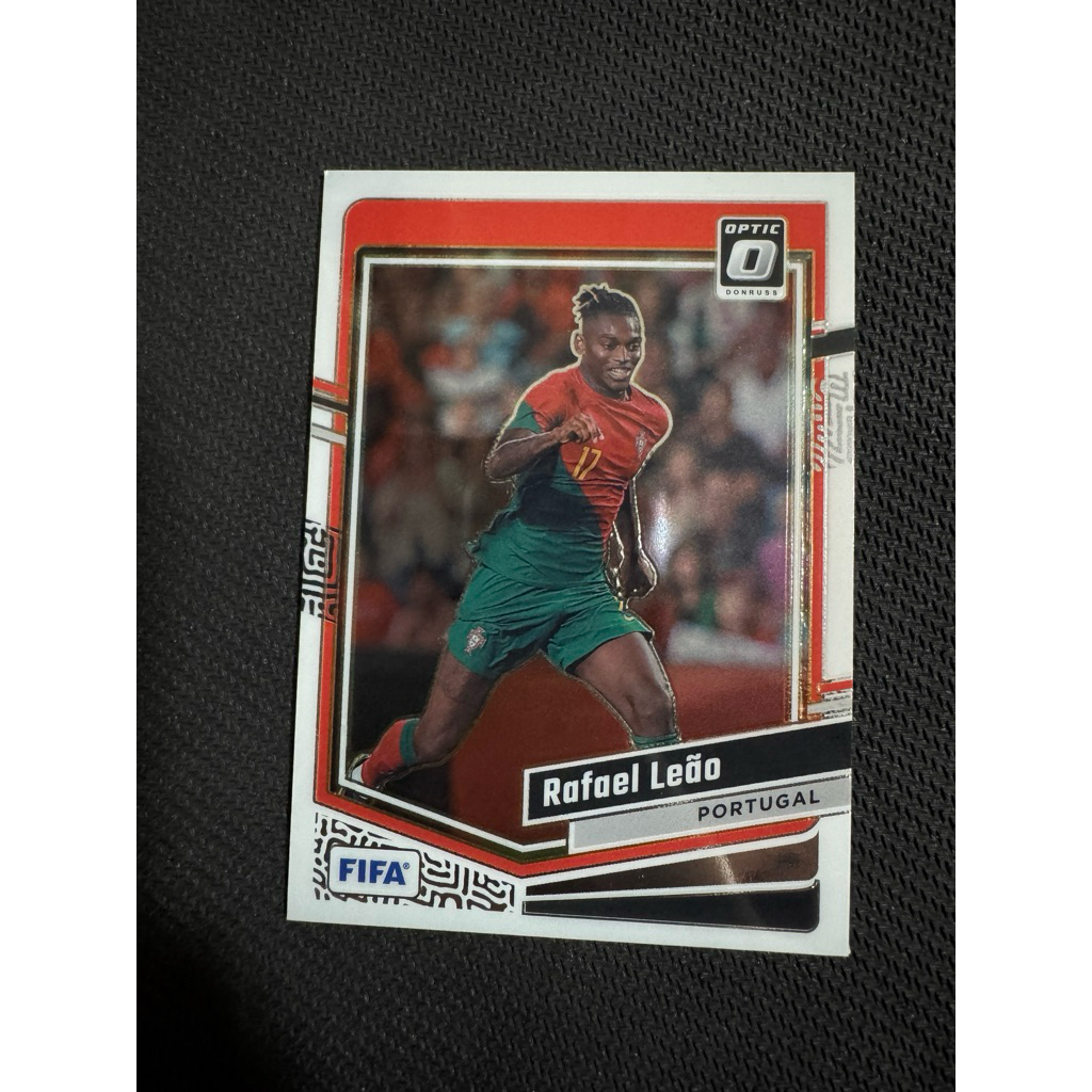 2023 Panini การ์ดเสียง Donruss FIFA Rafael Leao Portugal 47 Optic