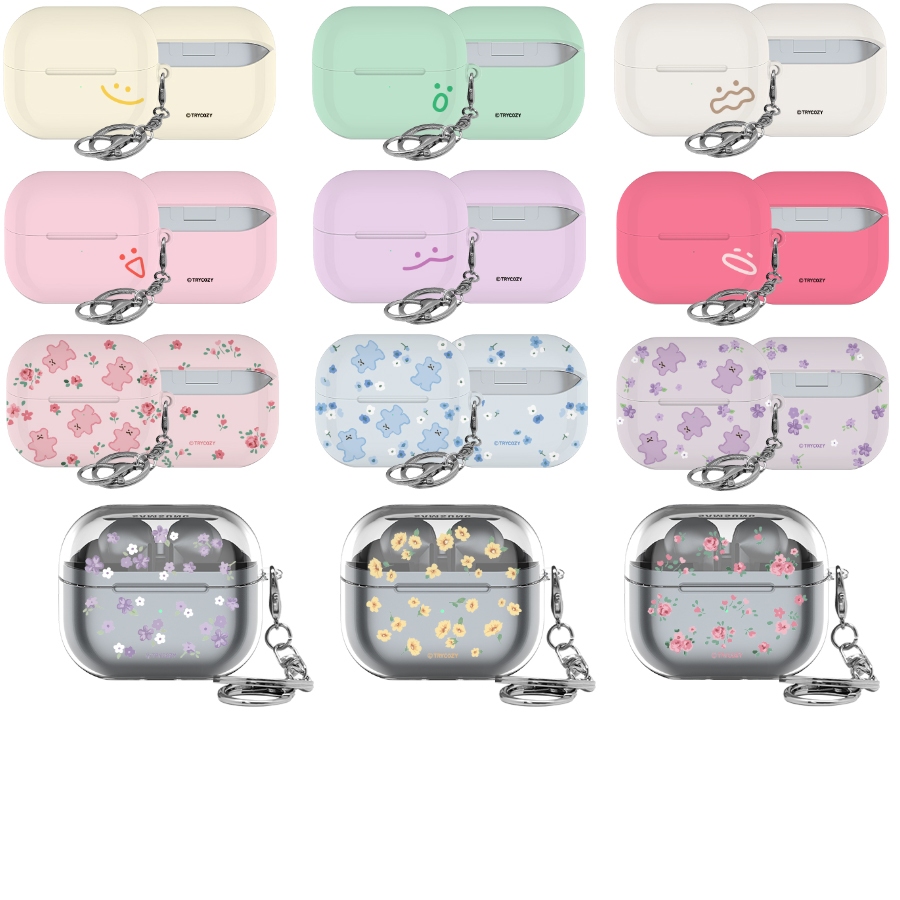 เกาหลี Galaxy {Buds3/Buds3Pro/Buds3FE/Buds2/2PRO/Live/FE}ฝาครอบเคส