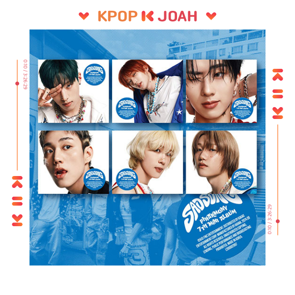 (DIGIPACK VER.) P1HARMONY [SAD SONG] 7th MINI ALBUM (20th Sep.2024)