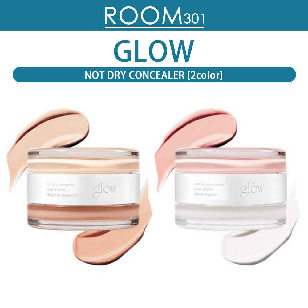 [GLOW]  Not Dry Concealer (2Color) Right + Rozy Salmon / Pink + White