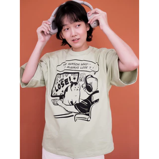 Strayandcool เสื้อยืดโอเวอร์ไซส์ "GG EZ" Oversized T-shirt