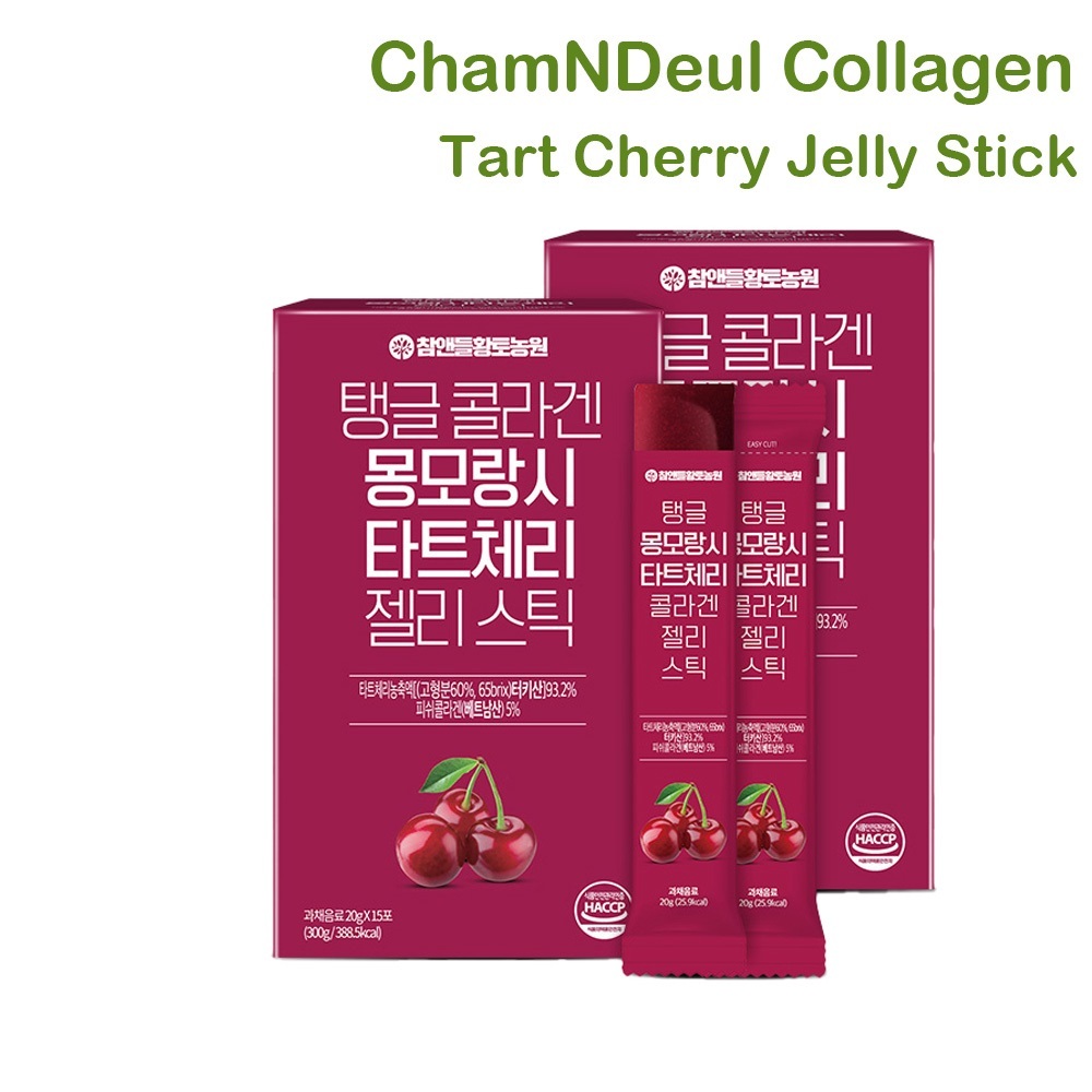 Cham N Deul Collagen Montmorency Tart Cherry Jelly Stick 20g * 15 แท่ง