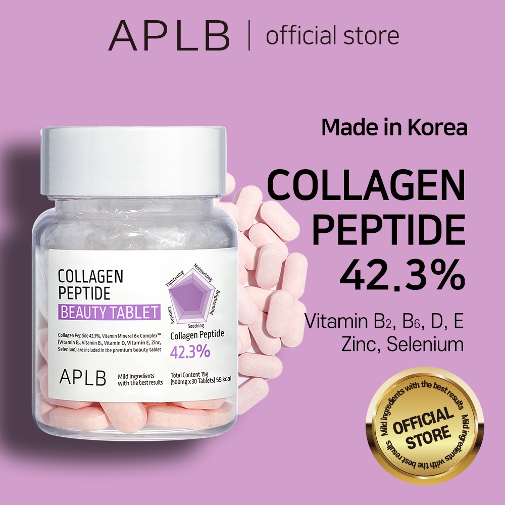 Aplb COLLAGEN PEPTIDE BEAUTY TABLET 500มก. (ขวดละ 30 เม็ด)