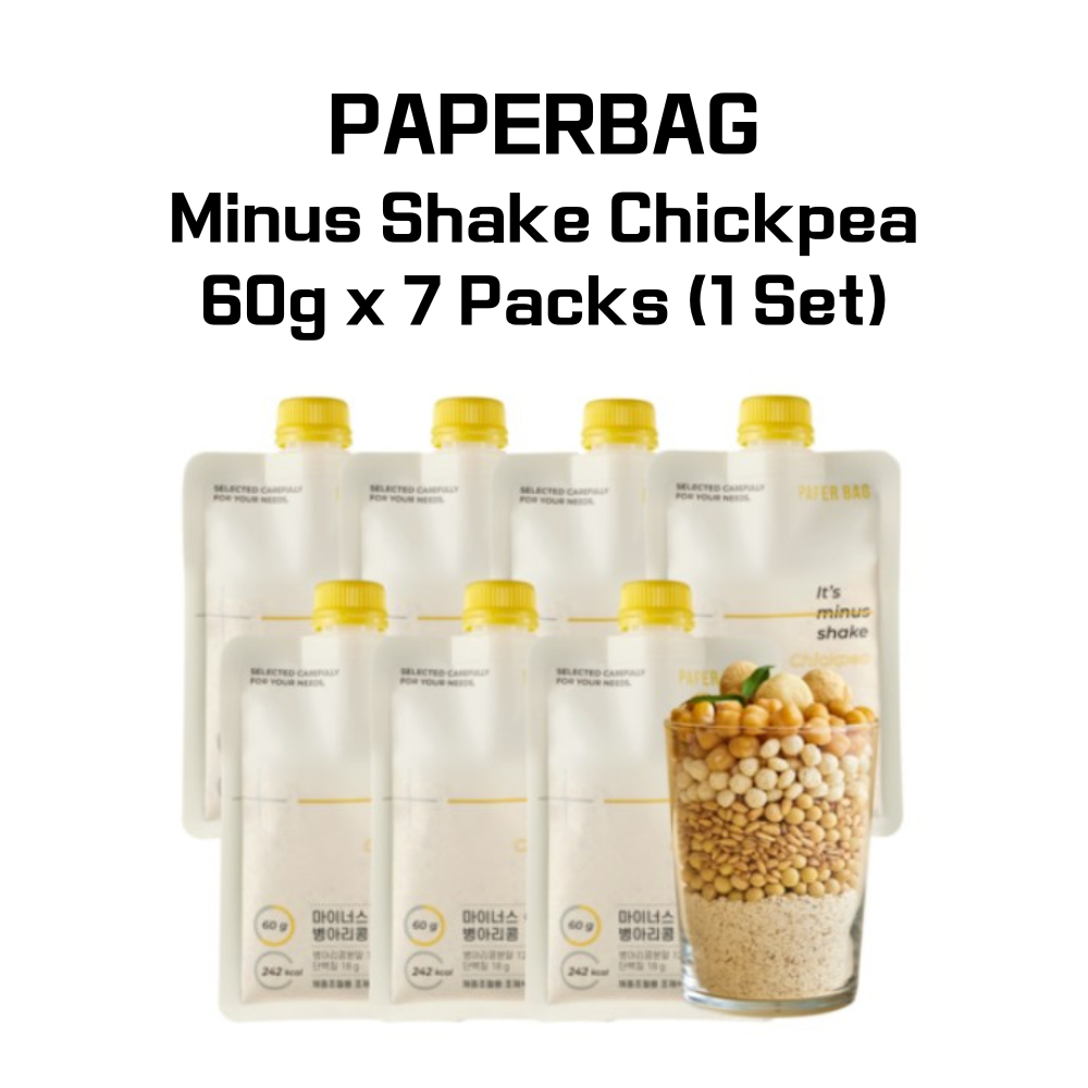 PAPERBAG Minus Shake Chickpea 60g x 7 แพ็ค (1 ชุด)