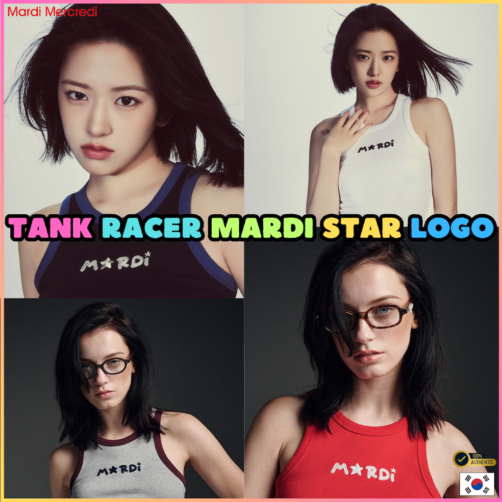 [Mardi Mercredi] TANK RACER MARDI STAR LOGO /เสื้อ mardi แท้