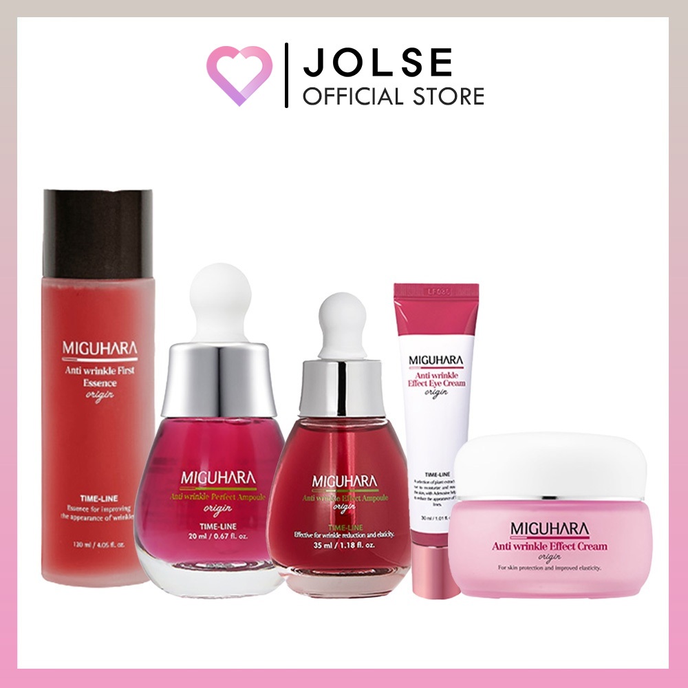 [MIGUHARA Anti wrinkle] Anti wrinkle Effect Ampoule Origin / Perfect Ampoule Origin / First Essence 