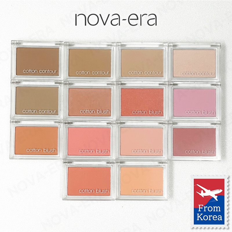 MISSHA Cotton blush & Contour 4g แป้งปัดแก้ม 4g touch Face Makeup บลัชออน