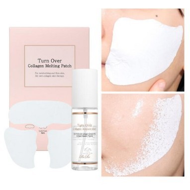 RiRe Turnover Collagen Melting Patch 1 กล่อง (Forehead & Neck 1p + Cheeks 2p) x 3 / Collagen ampoule