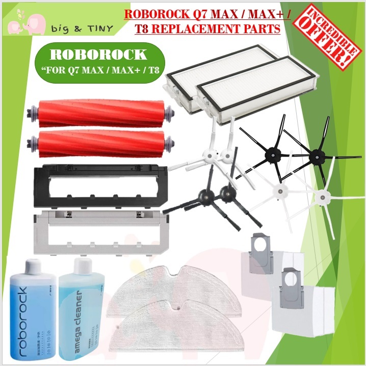 <<<LOCAL SG SELLER>>> Roborock Q7 MAX / MAX+ / T8 อะไหล่ทดแทน *หุ้น SG ท้องถิ่น*