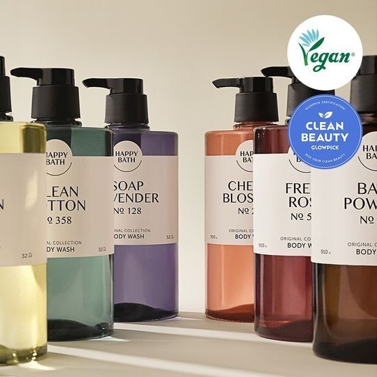 [Happy Bath] Vegan Original Collection Body Wash 910g – 6 กลิ่น | ให้ความชุ่มชื้นและขัดผิว | จากเกาหลี