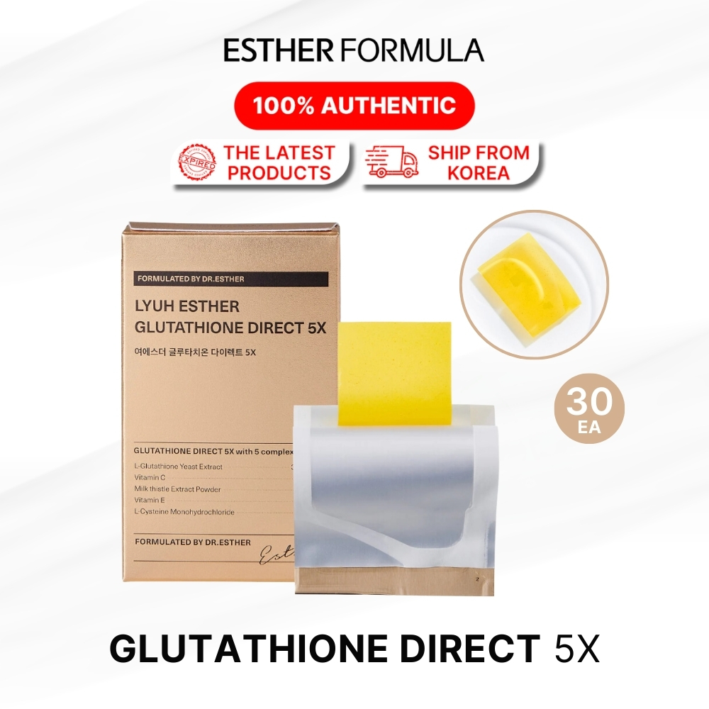 Esther Formula Lyuh Esther Glutathione Direct Film 3X, 5X (30 Films x 9.75g/กล่อง)