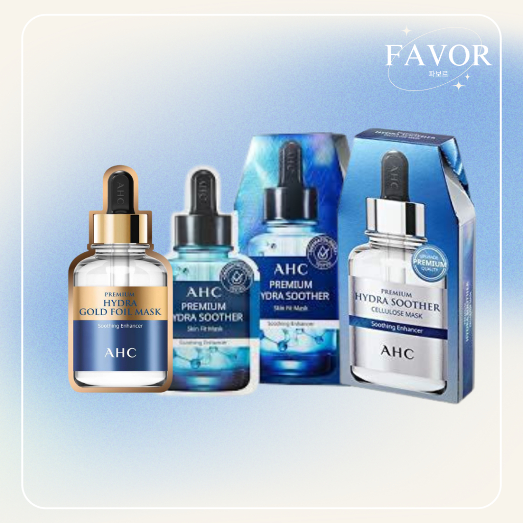 AHC Premium Hydra Gold Foil Mask / Skin Fit Mask / Cellulose Mask / Black Truffle (5 ชิ้น)