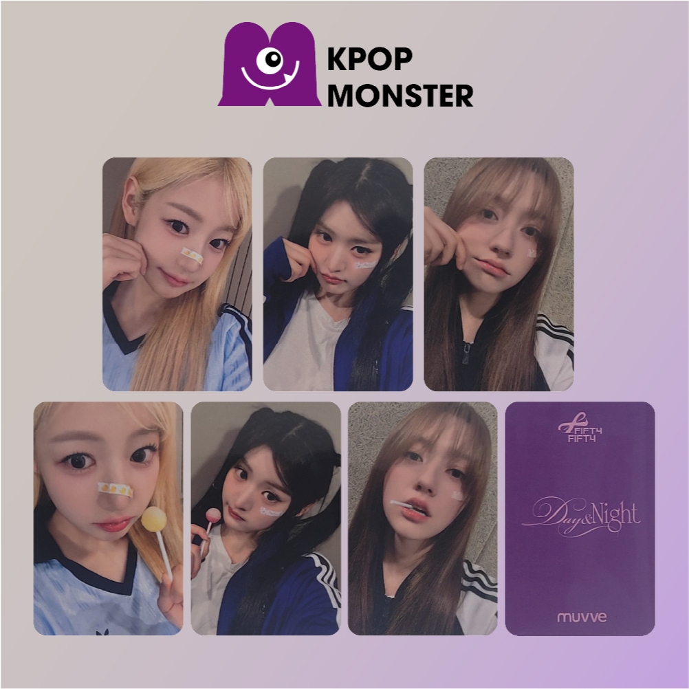 [FIFTY FIFTY] กิจกรรมป้ายพัดลม DAY&NIGHT / Muvve (7.27) Photocard อย่างเป็นทางการ (Miner Scratched)