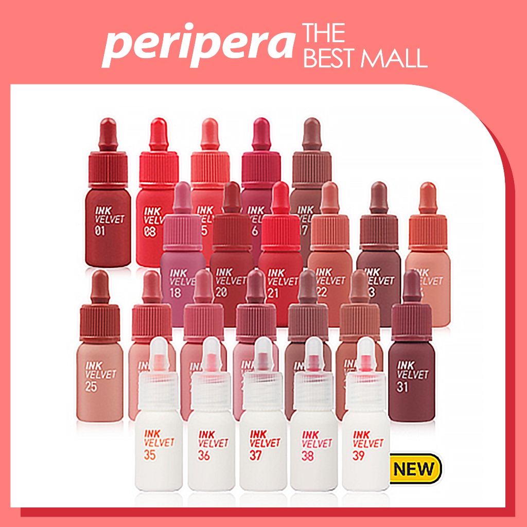 [PERIPERA] Ink The Velvet Lip Tint 4g ติดทนนาน ถ่ายโอนข้อมูล Velvet Lip Tint