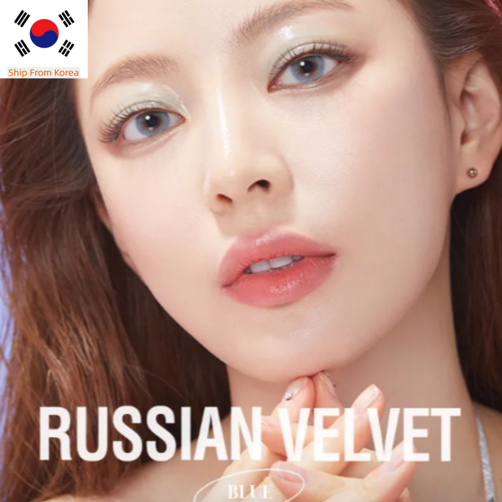 Olens RUSSIAN VELVET BLUE 2P คอนแทคเลนส์ เลนส์เกาหลี เลนส์