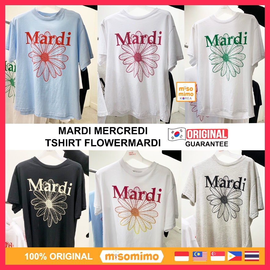 Mardi Mercredi TSHIRT FLOWERMARDI เสื้อยืดแท้ 100% (พร้อมส่ง)