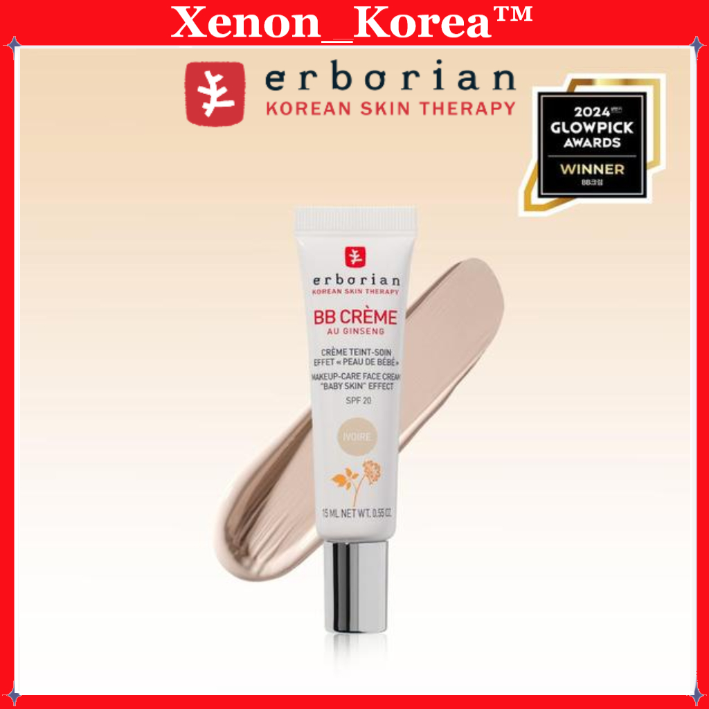 Erborian BB Cream Nude, BB Cream Clair , BB Cream Ivory _ SPF20 15ml / 40ml (3Shades)