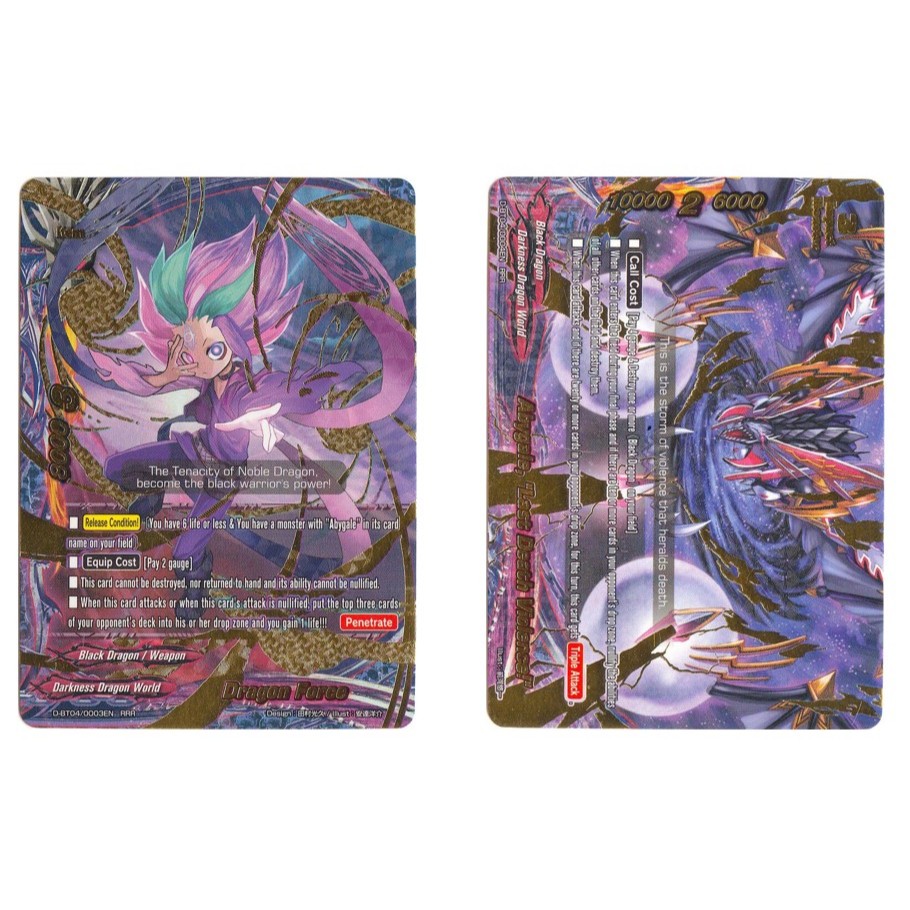 English Buddyfight Dragon Force D-BT04/0003EN /Abygale, "ความรุนแรงเหนือ!" D-BT04/0004EN
