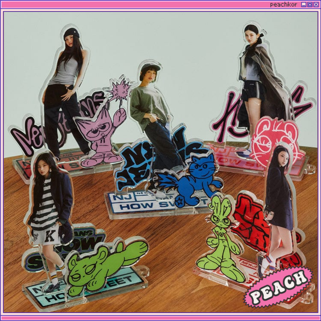 Newjeans NJ How Sweet Acrylic Stand / New Jeans LINE Friends Official MD แท่นอะคริลิก