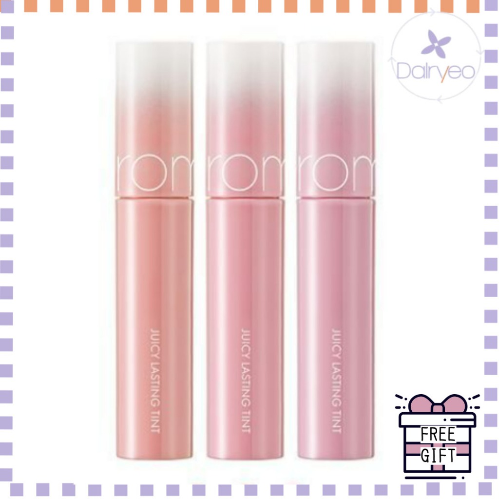 Rom&nd Juicy Lasting Tint 30 สีเครื่องสําอางเกาหลีริมฝีปากเกาหลี Lips Tint Lips Makeup Make up Lasti