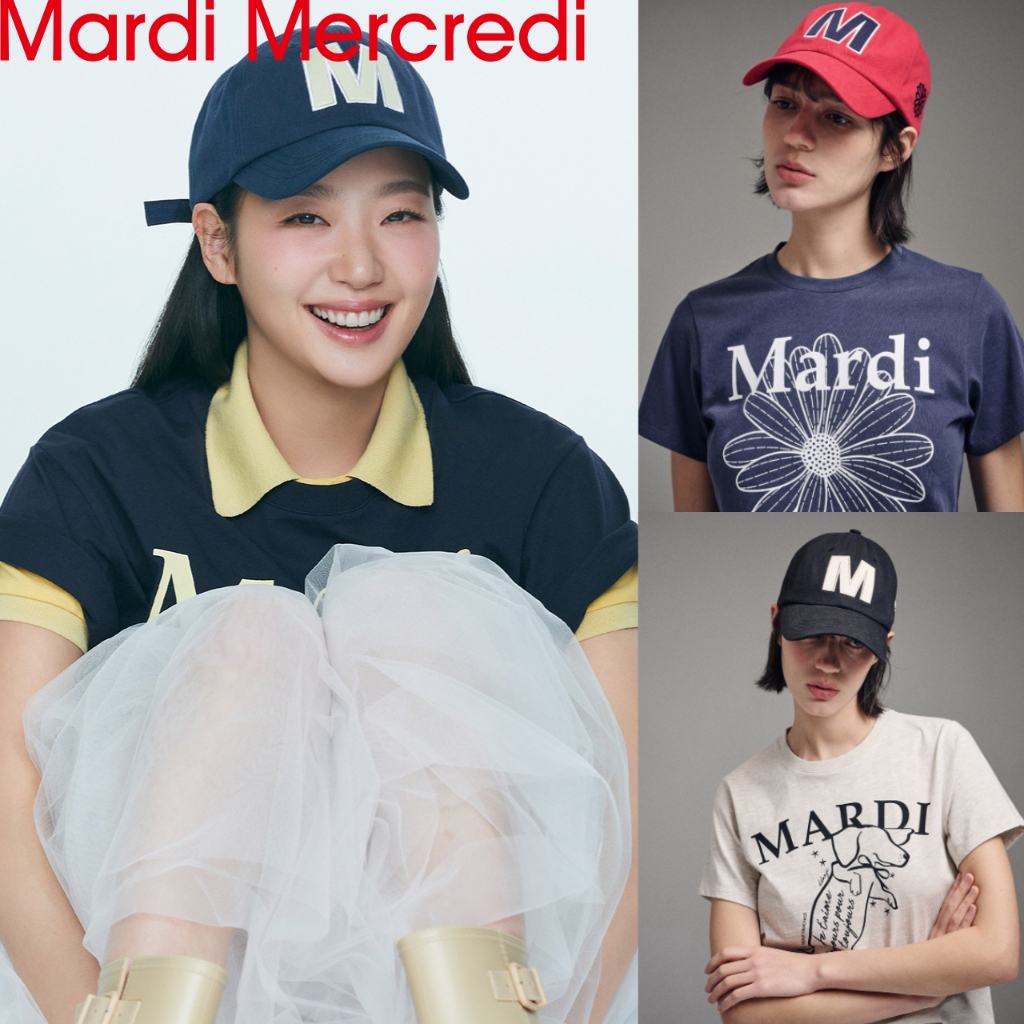 [MARDI Mercredi] CAP M SATIN BALL CAP_4color / สินค้า KR แท้ 100% / จัดส่งรวดเร็วจาก KR! / ใช้บัตรกํานัลร้านค้า!