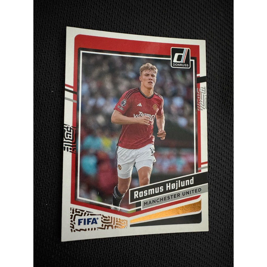 2023 การ์ดเสียง Panini Donruss Rasmus Hojlund แมนเชสเตอร์ ยูไนเต็ด 94