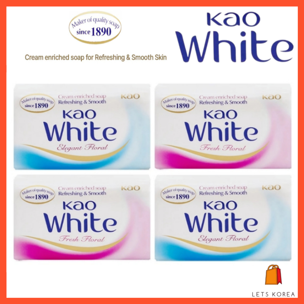[Ready Stock] KAO White Soap 130g | สบู่พรีเมี่ยมบิวตี้ (เลือก 3เอ / 6เอ / 12เอ)