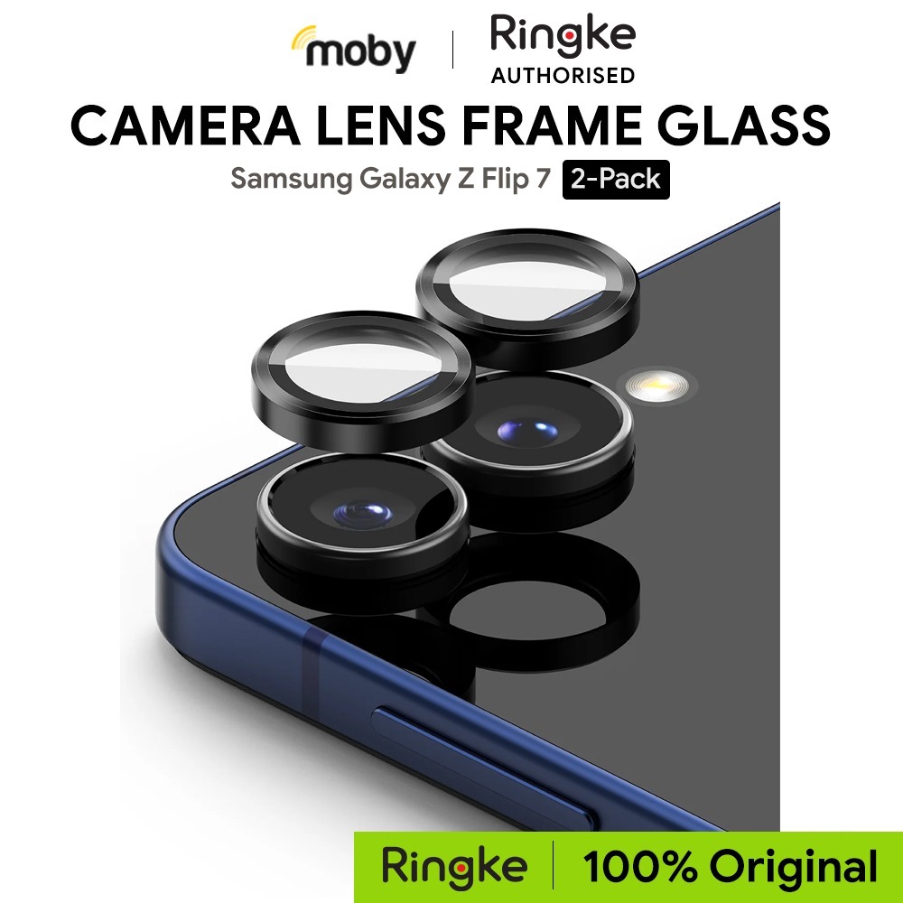 กระจกกรอบเลนส์กล้อง Ringke Galaxy Z Flip 7 (2-Pack) รวมเลนส์ 2 ชุด