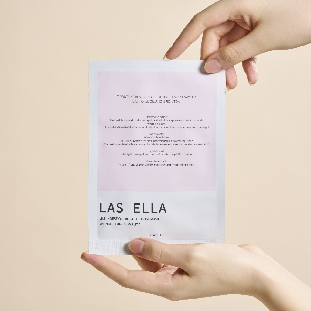 [LAS Ella] JEJU Horse Oil Bio Cellulose Mask