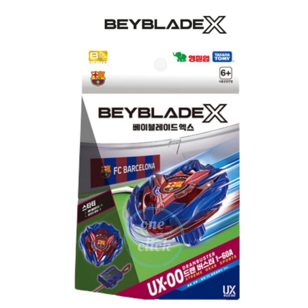 TAKARA TOMY BEYBLADE X UX-00 FC Barcelona Dranbuster | ลูกข่างเบย์เบลด รุ่นลิมิเต็ด พร้อมที่ยิงกว้าง