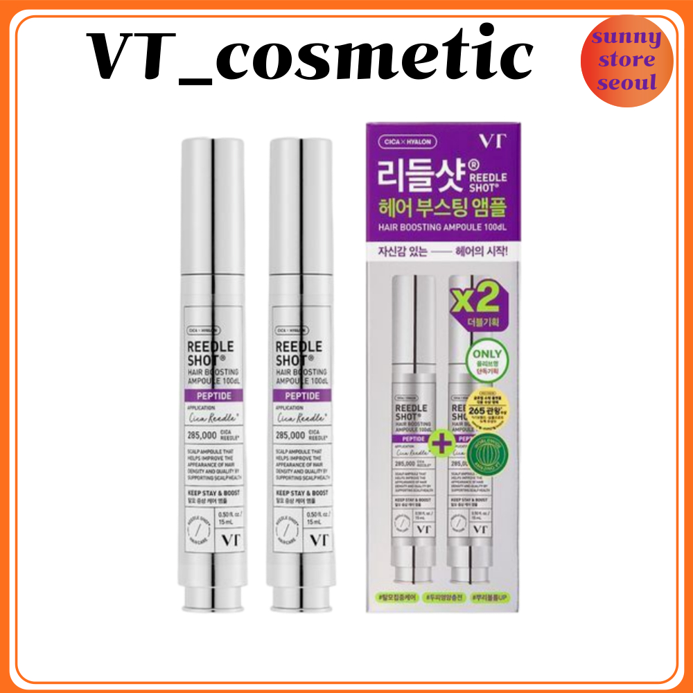 VT เครื่องสําอาง REEDLE SHOT Hair Boosting Peptide Ampoule 100dL