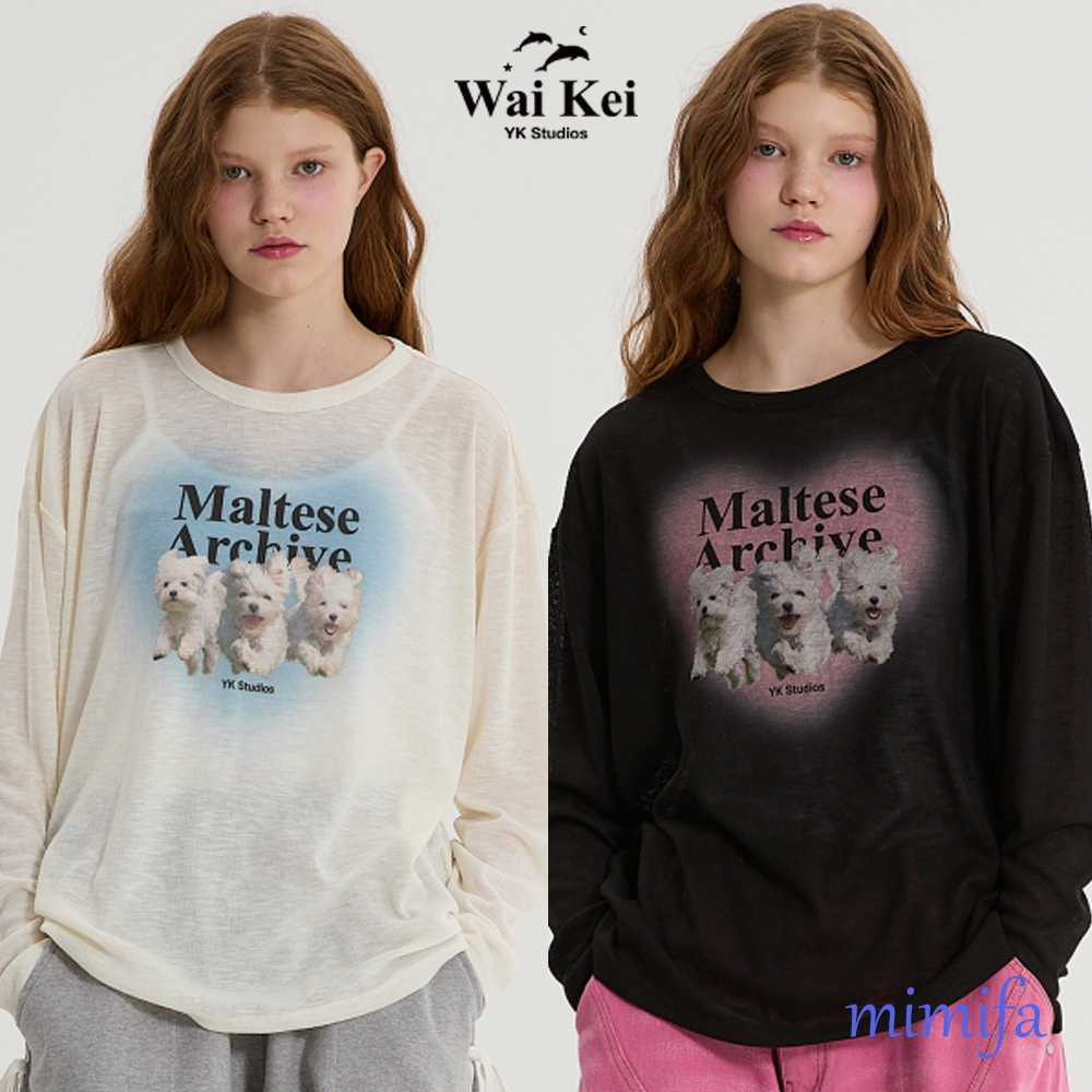 Waikei ไหมพรมซีทรูโค้ง Mealtese