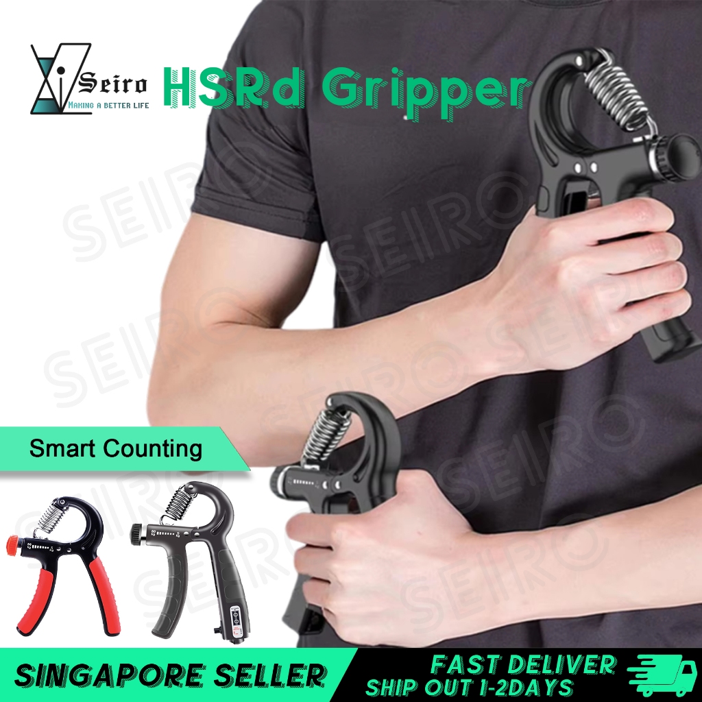 SGPortable Hand Gripper Hand Grip Trainer ปรับความต้านทาน 5-60 กก.สําหรับข้อมือปลายแขนนิ้วมือออกกําล