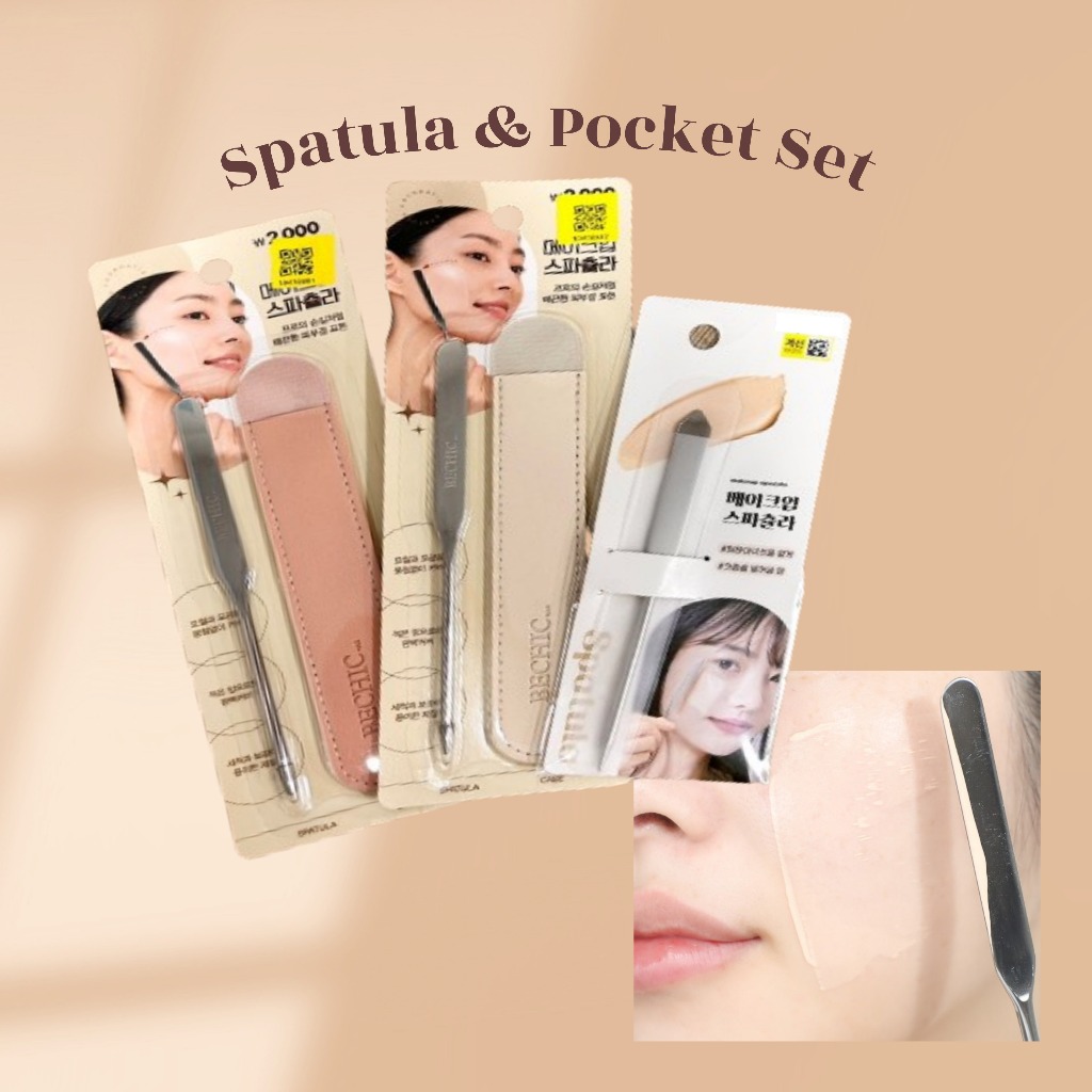 [Daiso Korea] ไม้พายแต่งหน้า สไตล์เกาหลี makeup spatula /จัดส่งจากเกาหลี