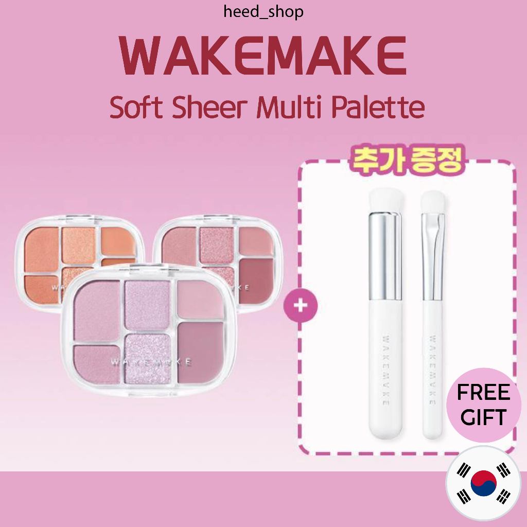 [ Wakemake ] Soft Sheer Multi Palette + แปรง