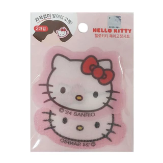 [Sanrio] Kitty/Kuromi/Mymelody Hair Holder Sheet 2P – No Creas Velcro Hair Pad สําหรับกิ๊บติดผม Wash & Makeup