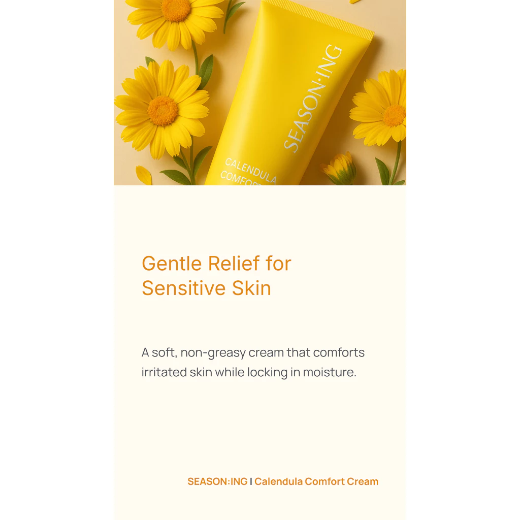 SEASON:ING ครีมคาเลนดูล่า Calendula Cream 80ml thumbnail 6