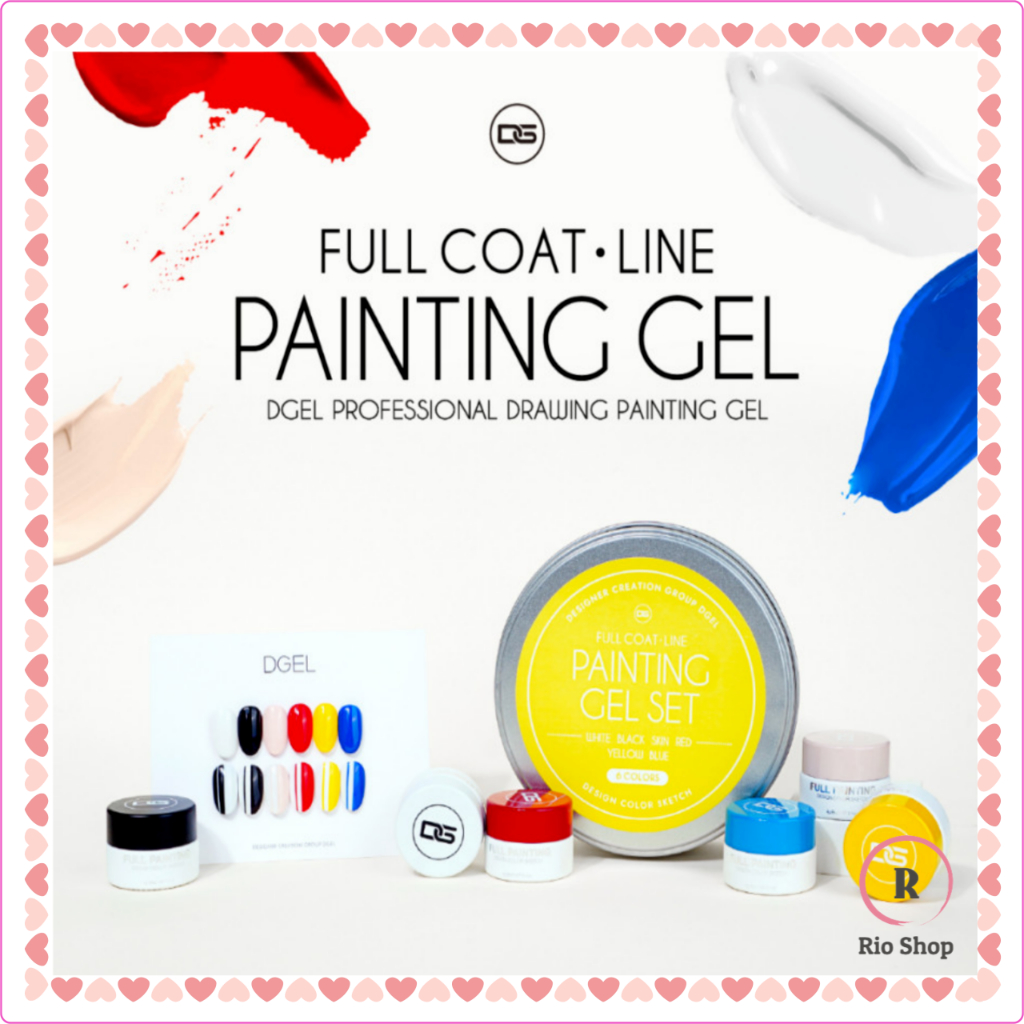 Dgel x Drawing Painting Gel 6 ชุดสี