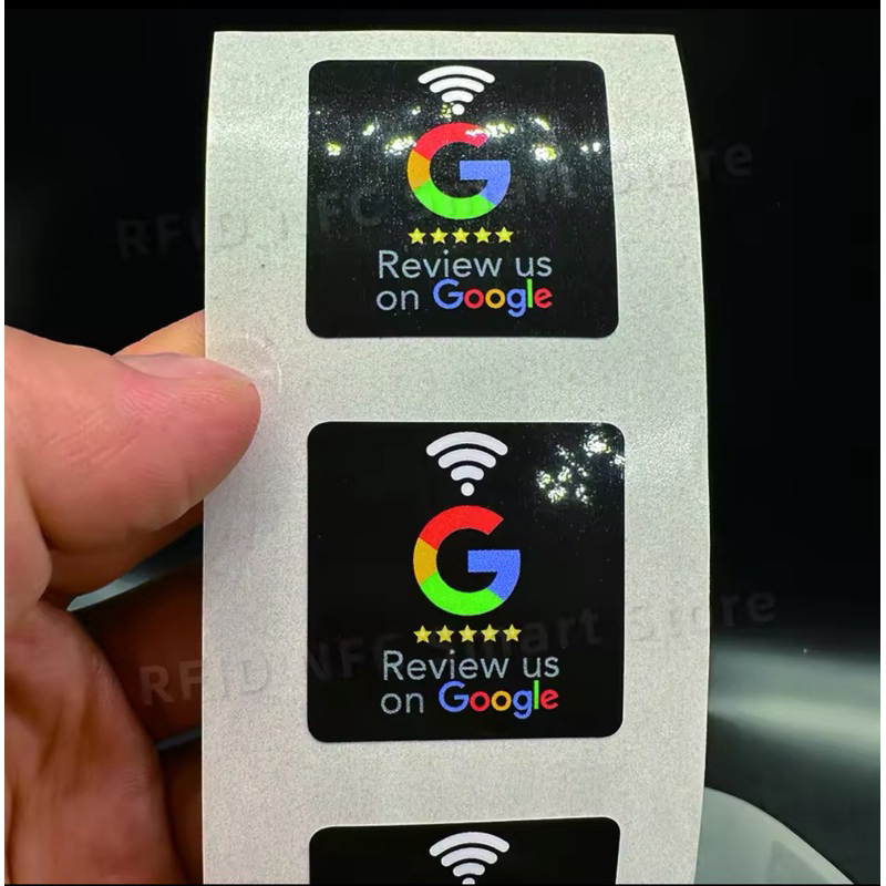กันน้ํา Google Review สติกเกอร์ 504Bytes NFC215 ชิป NFC Tap Review สติกเกอร์รีวิวเราบน Google สติกเก