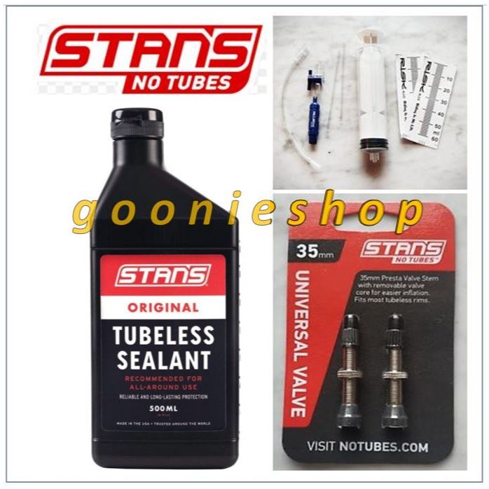 SANTS Stans NoTubes Sealant, วาล์ว, เครื่องมือหัวฉีด, WTB Rim Tape สําหรับ MTB จักรยาน Tubeless Tyre