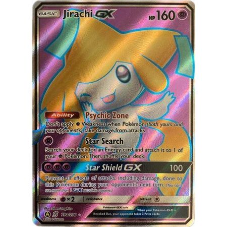 Pokemon TCG Card Jirachi GX SM Unified Minds 79a/236 Alternate Art
