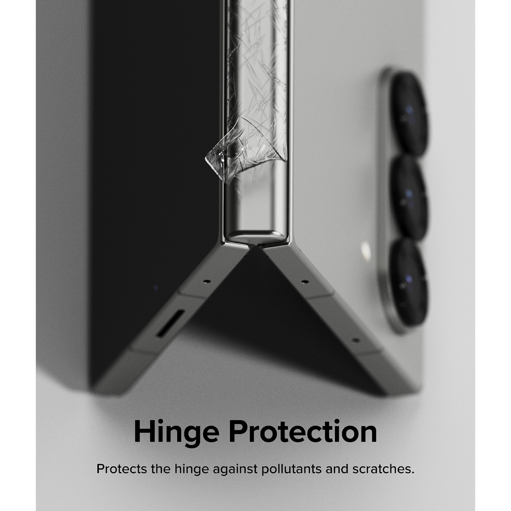 Ringke Hinge Dual Easy Film สําหรับ Galaxy Z Fold 6 5 4 ตัวป้องกันฝาครอบบานพับแบบยืดหยุ่นใส ราคา ถูกที่สุด ดีลบีเคเค แกลเลอรีภาพที่ 3